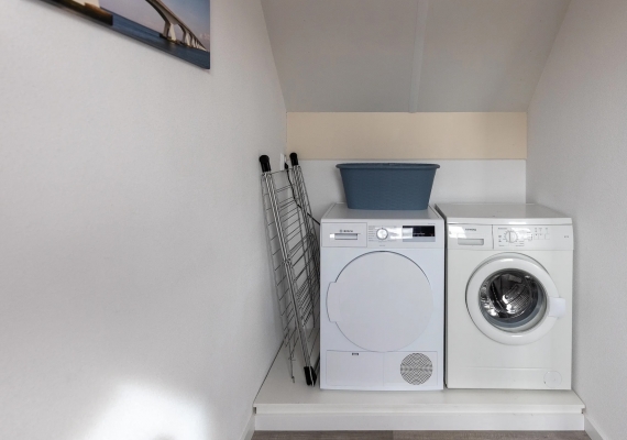 Wasmachine en droger overloop